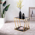 Wholesale Supplier Square Shaped Coffee Table Black Tempered Glass Table